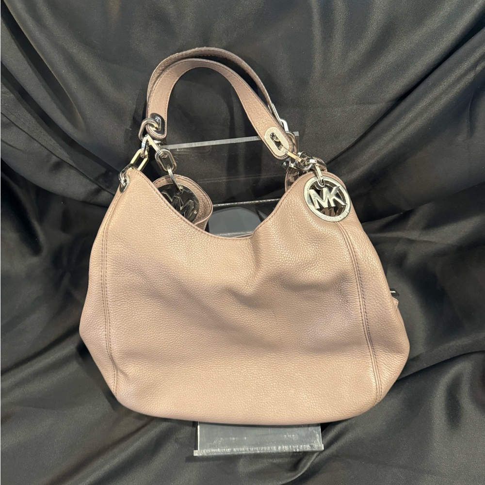 Michael Kors Brown Leather Hobo Bag